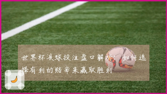 世界杯滚球投注盘口解析：如何选择有利的赔率来赢取胜利